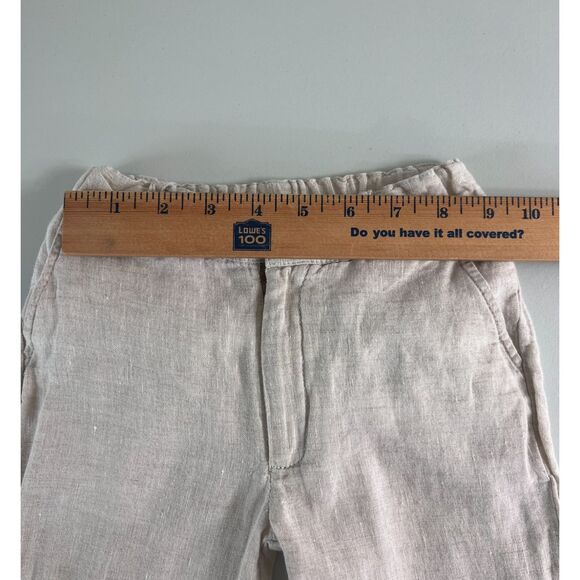 Baliene Boys Linen Pants Tan Beige Size 3 - Picture 5 of 8
